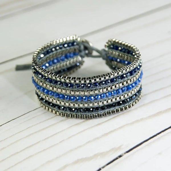 Zeamsil | Looped Bracelet: Sapphire