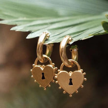 Zeamsil | Locked Heart Earrings