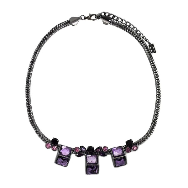 Zeamsil | Sweet Geo Necklace - Plum