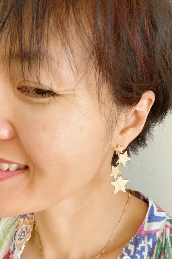 Zeamsil | Thousands of Stars Earrings: Gold