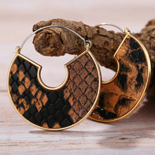 Zeamsil | Snake Skin Half Moon Earrings