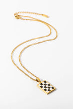 Zeamsil | Checkerboard Pendant Necklace