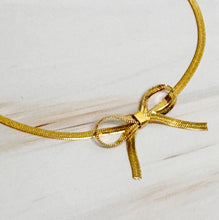 Zeamsil | Herringbone Chain Bow Anklet