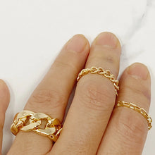 Zeamsil | Chunky Chain Ring Set