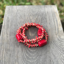 Zeamsil | Coral Trio Bracelet Set