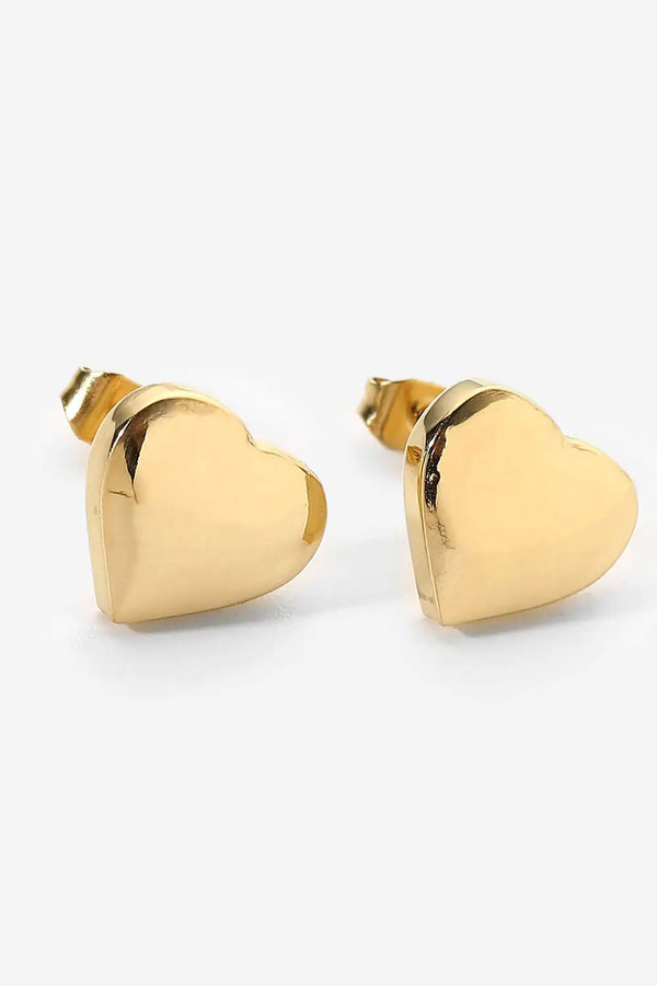 Zeamsil | Heart Stud Earrings